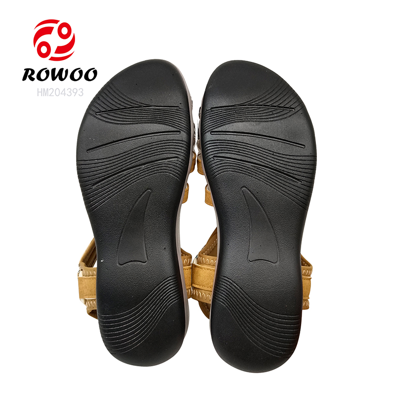 Hot Sale Ladies Summer Sandals Durable Rubber Hiking Sandals Cross Straps Printing Shoes