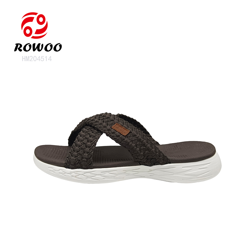 EVA Lightweight Sandals Cross Straps Ladies Thick Bottom Slide Shoes