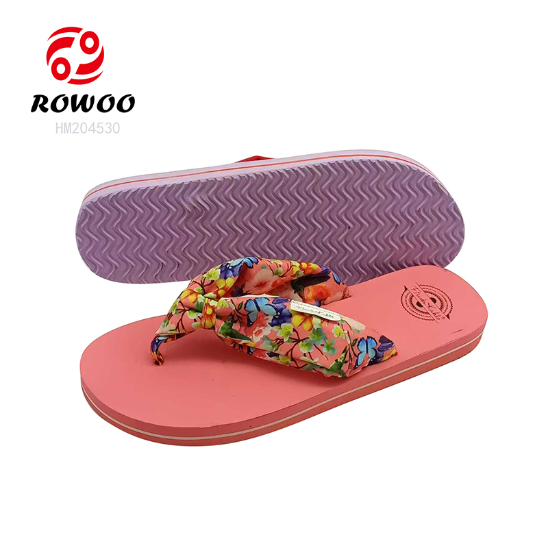 Fashion Ladies Thong Flip Flops Printing Summer Beach Slipper Shoes New Design
