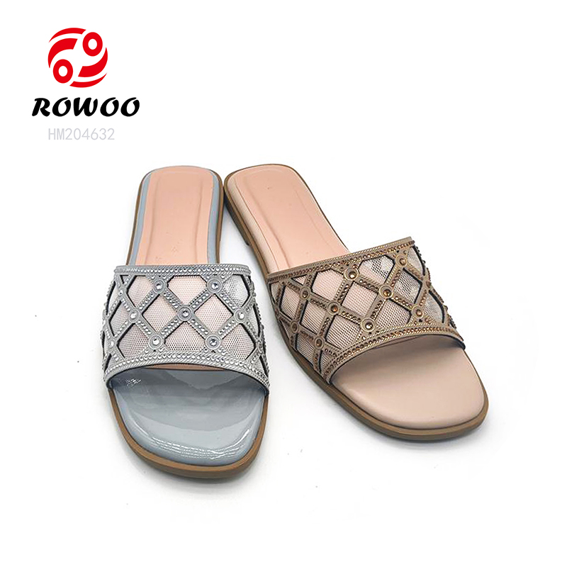 Fashion Ladies Slide Sandals New Design Sexy Sandals Flat Outdoor Shoes