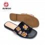 Fashion Ladies Flat Sandals Webbing Design Straps Slip on Women Slippers