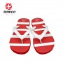 New Design Women Red Flip Flops Brand Rubber Thong Sandals Customized Logo Shoes for Women